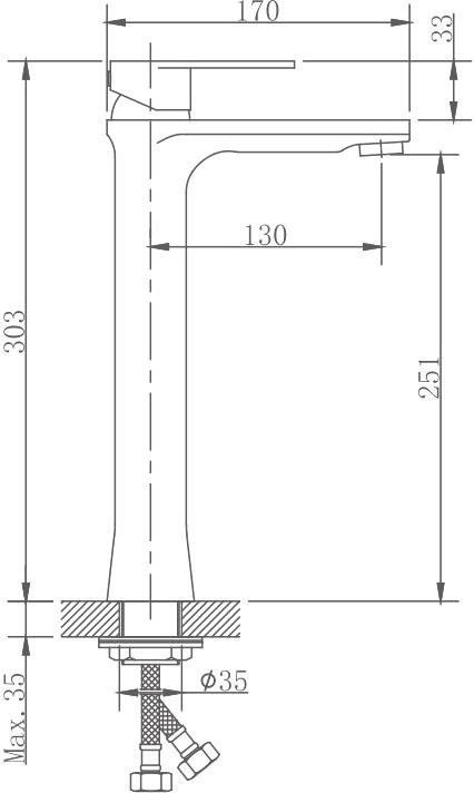 Смеситель для раковины Haiba HB807 HB11807