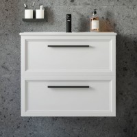 Мебель для ванной комнаты STWORKI Эстерсунд 75 белая матовая