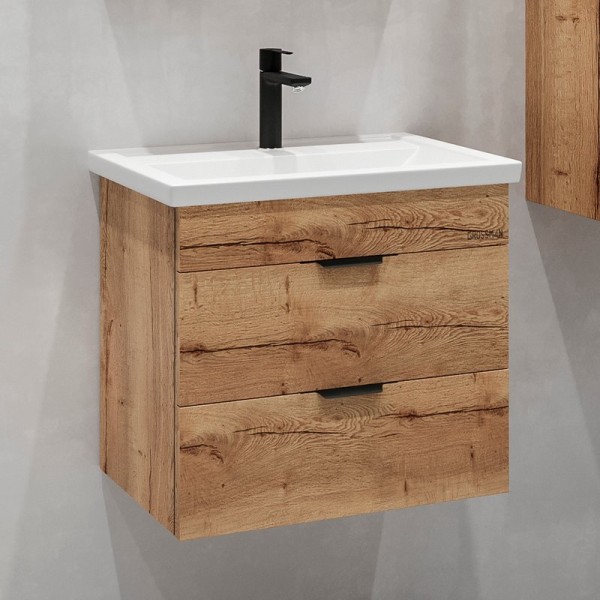 Тумба с раковиной Grossman Форта 60 дуб галифакс