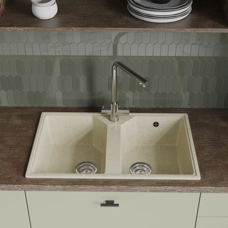 Мойка кухонная Domaci Палермо PR-770-002 бежевая