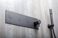 Душевой комплект Boheme Fusion 130-B С ВНУТРЕННЕЙ ЧАСТЬЮ, чёрный