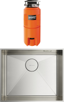 Комплект Мойка Omoikiri Kasen 53-26 INT IN нержавеющая сталь + Измельчитель Nagare slim 1250