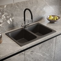 Мойка кухонная Domaci Болонья М-20-007 антрацит Мойка кухонная Domaci Болонья М-20-007 антрацит