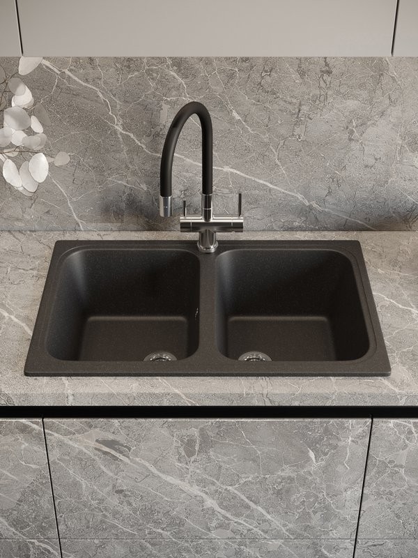 Мойка кухонная Domaci Болонья М-20-007 антрацит