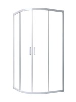 Душевой уголок Vegas Glass ZS Novo 90 01 01 профиль белый, стекло прозрачное