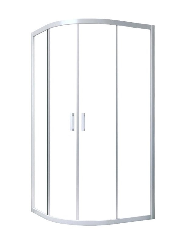 Душевой уголок Vegas Glass ZS Novo 90 01 01 профиль белый, стекло прозрачное