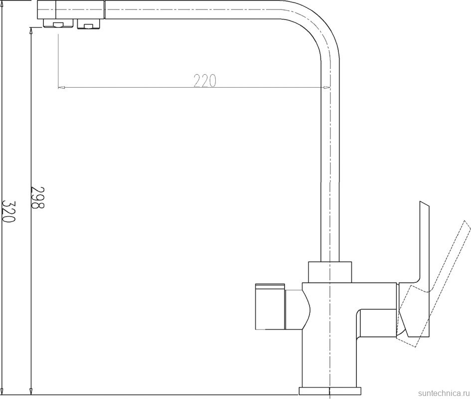 Смеситель для кухни Zorg Sanitary ZR 334 YF-NICKEL никель