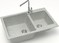 Мойка кухонная AZARIO Grand 00079906 светло-серая