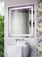 Зеркало Comforty Квадрат 90 сенсорное, с подсветкой