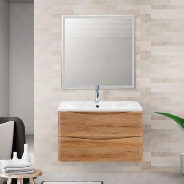 Мебель для ванной комнаты BelBagno Acqua 80 подвесная, rovere rustico