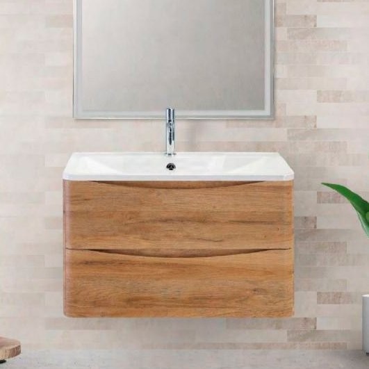 Мебель для ванной комнаты BelBagno Acqua 80 подвесная, rovere rustico