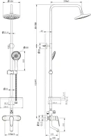 Душевая стойка Lemark Linara LM0462C
