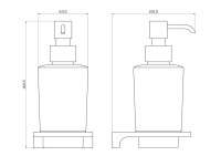 Дозатор Wonzon & Woghand WW-9133-BL черный матовый