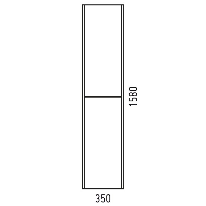 Шкаф-пенал для ванной Corozo Форест 35 подвесной, сонома