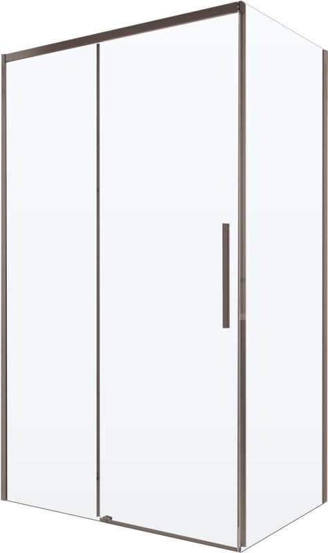 Душевой уголок Vincea Stella VSR-1ST9016CLGM 160x90 см, профиль вороненая сталь, стекло прозрачное