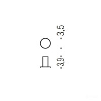 Крючок Colombo Design Mini CD107.OM матовое золото