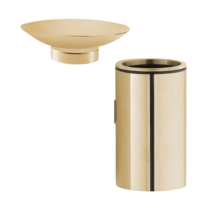 Набор Стакан Boheme Uno 10974-G + Мыльница 10981-G