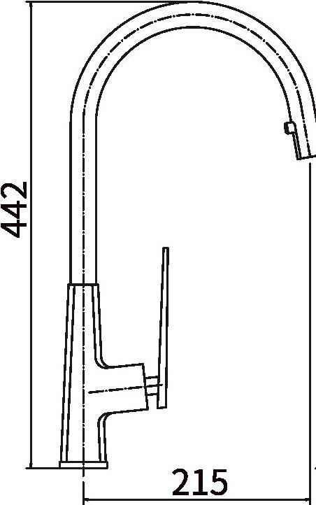 Смеситель для кухни Fashun A6057 хром