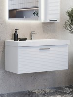 Мебель для ванной комнаты Comforty Танжер 90П подвесная, матовая белая