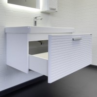 Мебель для ванной комнаты Comforty Танжер 90П подвесная, матовая белая