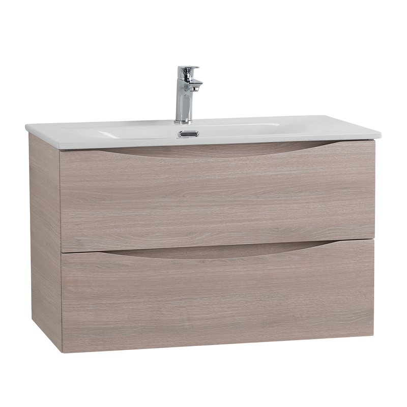Тумба под раковину BelBagno Marino-cer-n 90 подвесная, rovere grigio