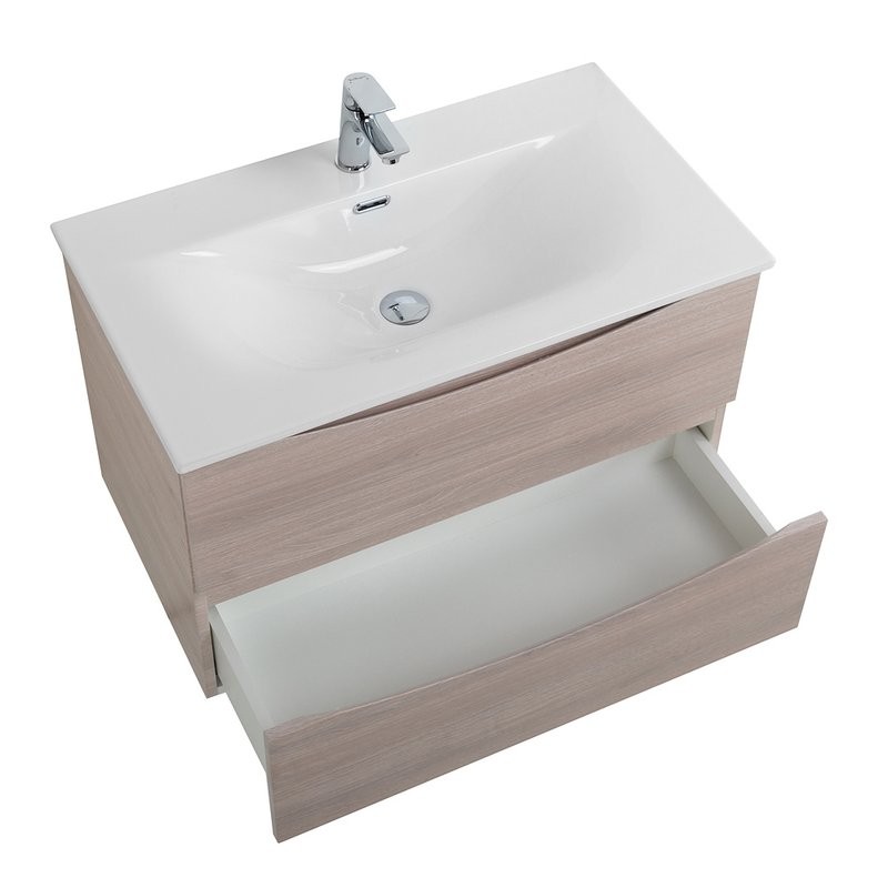 Тумба под раковину BelBagno Marino-cer-n 90 подвесная, rovere grigio