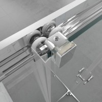 Душевой уголок Triton Фикс Хром Щ0000077413 90х90 см с поддоном, профиль хром