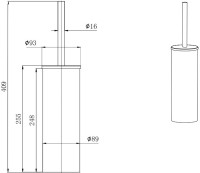 Набор Держатель AQUATEK Вега AQ4008CR + Ершик AQ4011CR Набор Держатель AQUATEK Вега AQ4008CR + Ершик AQ4011CR