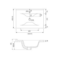 Мебельная раковина IDDIS 0136000i28 60 см, 013