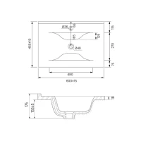 Мебельная раковина IDDIS 0136000i28 60 см, 013 Мебельная раковина IDDIS 0136000i28 60 см, 013