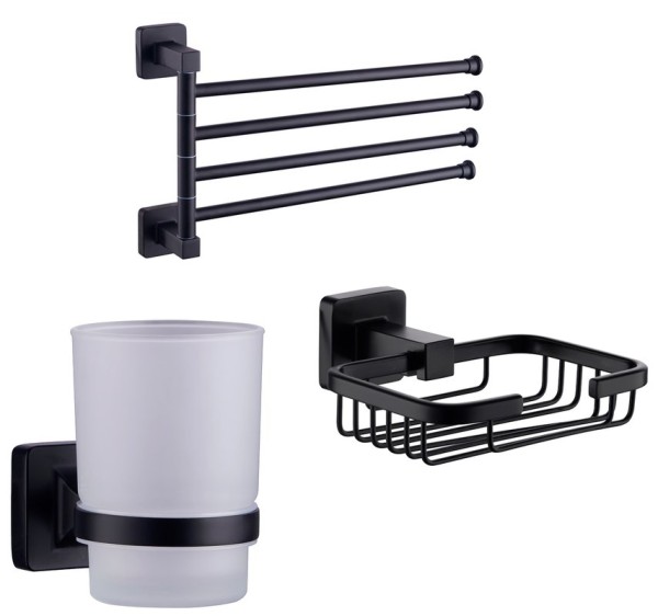 Набор Мыльница Fashun A26 A2602-1-7 + Стакан A26-7 A2606-7 + Полотенцедержатель A2614-7