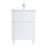 Тумба с раковиной AM.PM Gem 60 белый глянец, с 2 ящиками