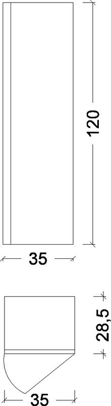 Шкаф-пенал для ванной Armadi Art Vallessi дуб светлый