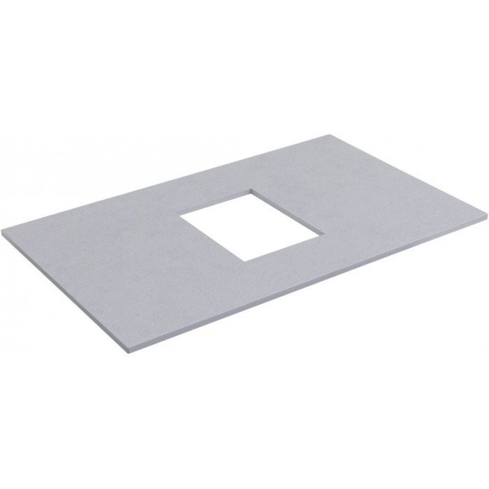 Тумба с раковиной Allen Brau Priority 70 напольная, антрацит матовый, столешница серый структ