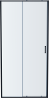 Душевая дверь в нишу AQUATEK AQ ARI RA 12020BL 120 см, профиль черный матовый