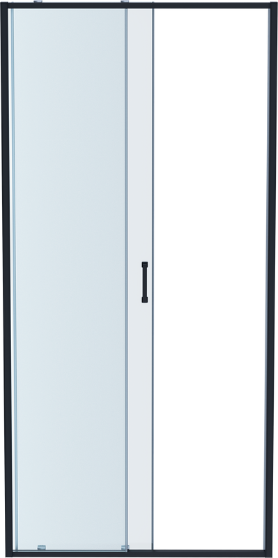 Душевая дверь в нишу AQUATEK AQ ARI RA 12020BL 120 см, профиль черный матовый