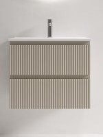 Тумба с раковиной Sancos Snob R 60 Beige Soft, раковина CN7025