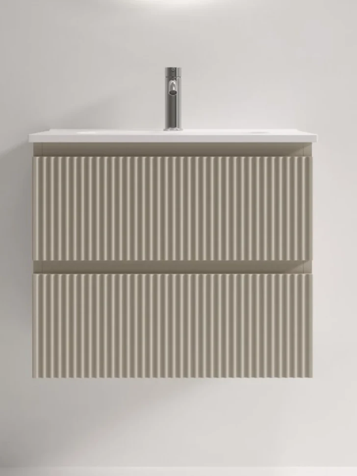 Тумба с раковиной Sancos Snob R 60 Beige Soft, раковина CN7025