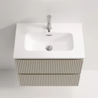 Тумба с раковиной Sancos Snob R 60 Beige Soft, раковина CN7025