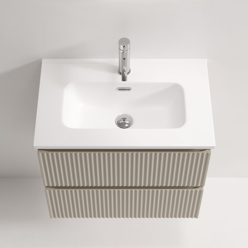 Тумба с раковиной Sancos Snob R 60 Beige Soft, раковина CN7025