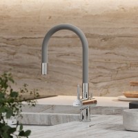 Смеситель для кухни Sancos Lucia SC4004CH с гибким изливом, хром