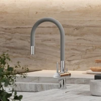 Смеситель для кухни Sancos Lucia SC4004CH с гибким изливом, хром