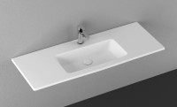 Мебельная раковина Allen Brau Fantasy Flat 122x47, без перелива, белая