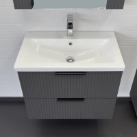 Мебель для ванной комнаты Comforty Лима 70П2 подвесная, антрацит