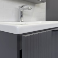 Мебель для ванной комнаты Comforty Лима 70П2 подвесная, антрацит