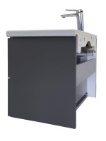 Мебель для ванной комнаты Comforty Лима 70П2 подвесная, антрацит