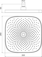 Верхний душ IDDIS SpaHome SPA26BSi64 черный