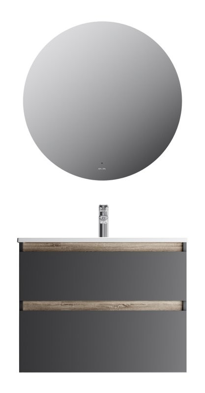 Мебель для ванной комнаты AM.PM X-Joy 80 подвесная, черная матовая