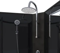 Душевая кабина Niagara Classic NG-6508-14BKTG 90x90 см, без крыши, с гидромассажем и тропическим душем