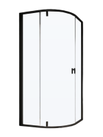 Душевой уголок Ravak Nexty NSKK3-80 профиль матовый черный, стекло прозрачное Transparent